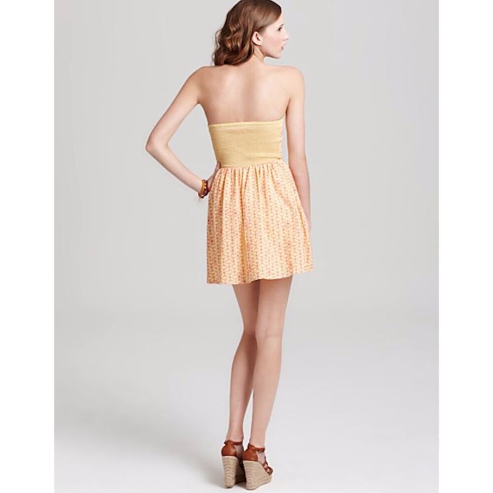 Lilly Pulitzer Felicity Starfruit Yellow Fly Away Eyelet Dress 4 Y2K Sundress - Picture 5 of 10
